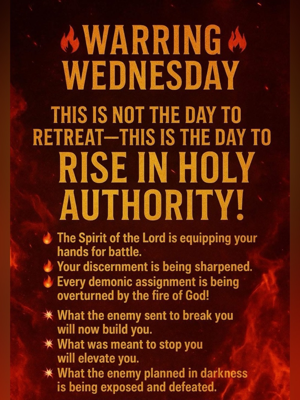 Warring on Wednesday ~